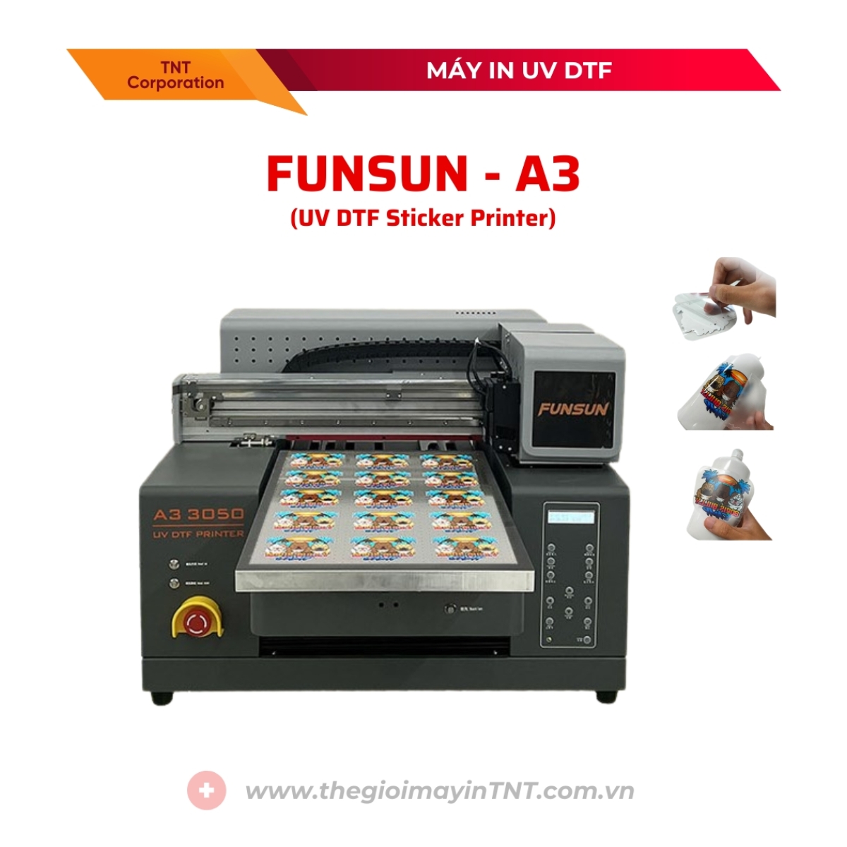 Máy in Funsun A3 UV DTF Printer to Film Sticker