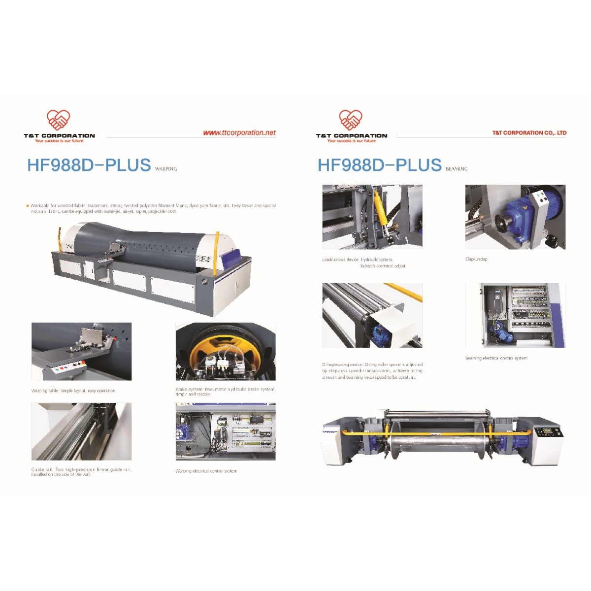 HF988D-PLUS - MÁY MẮC SỢI ĐỒNG LOẠT (DIRECT WARPING) & PHÂN BĂNG (SECTIONAL WARPING)