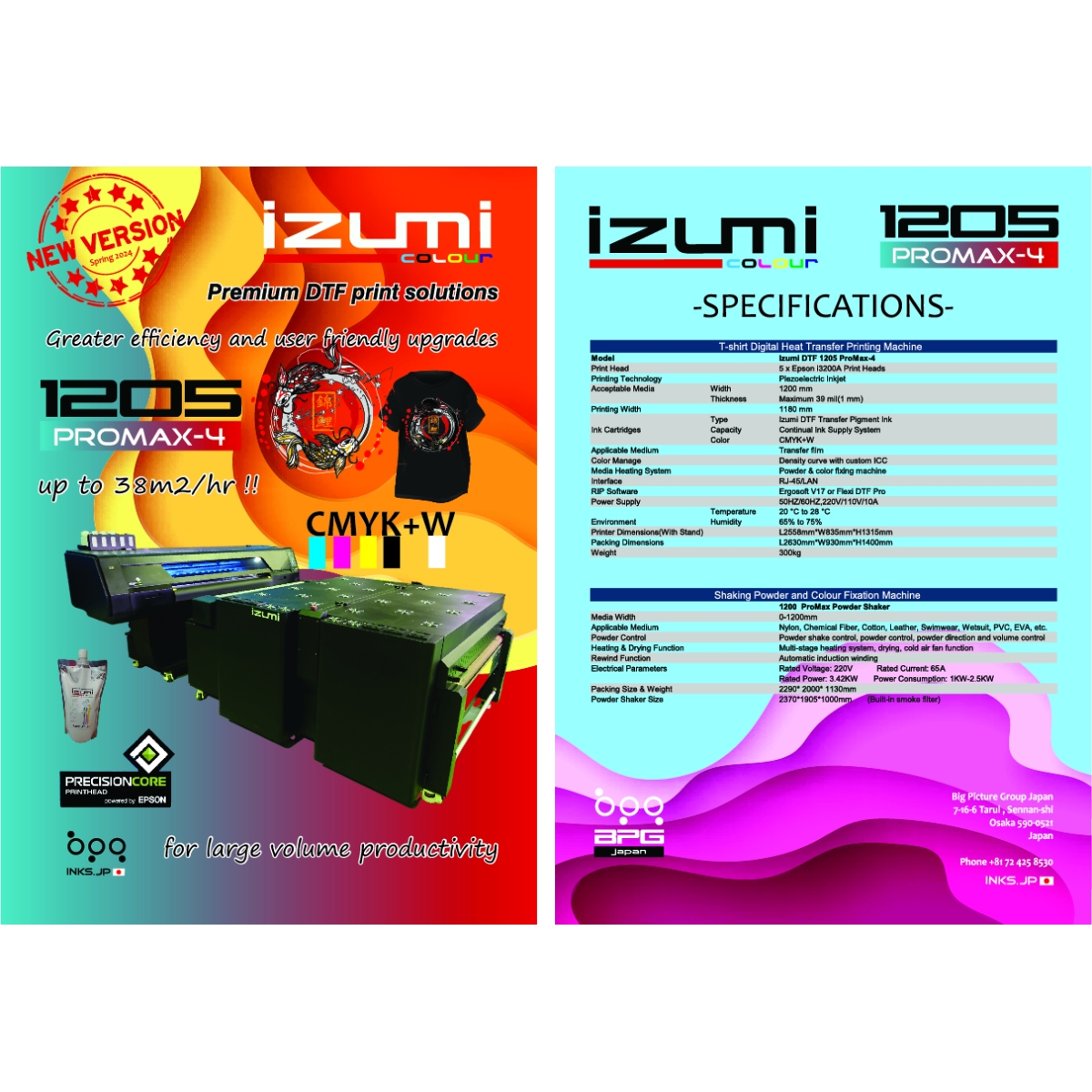Máy in Kỹ thuật số Izumi DTF 1205 ProMax - 4