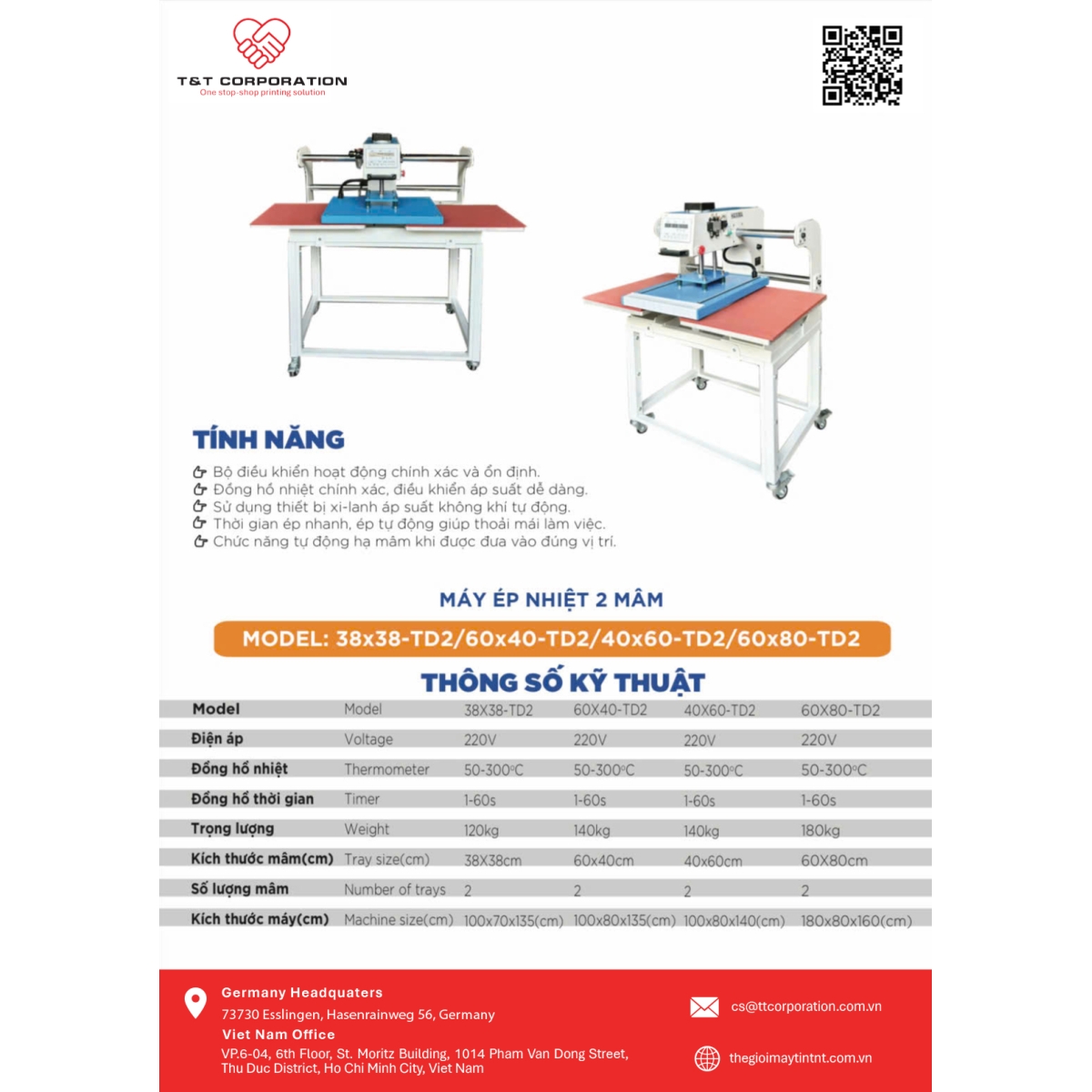 MÁY ÉP NHIỆT 2 MÂM