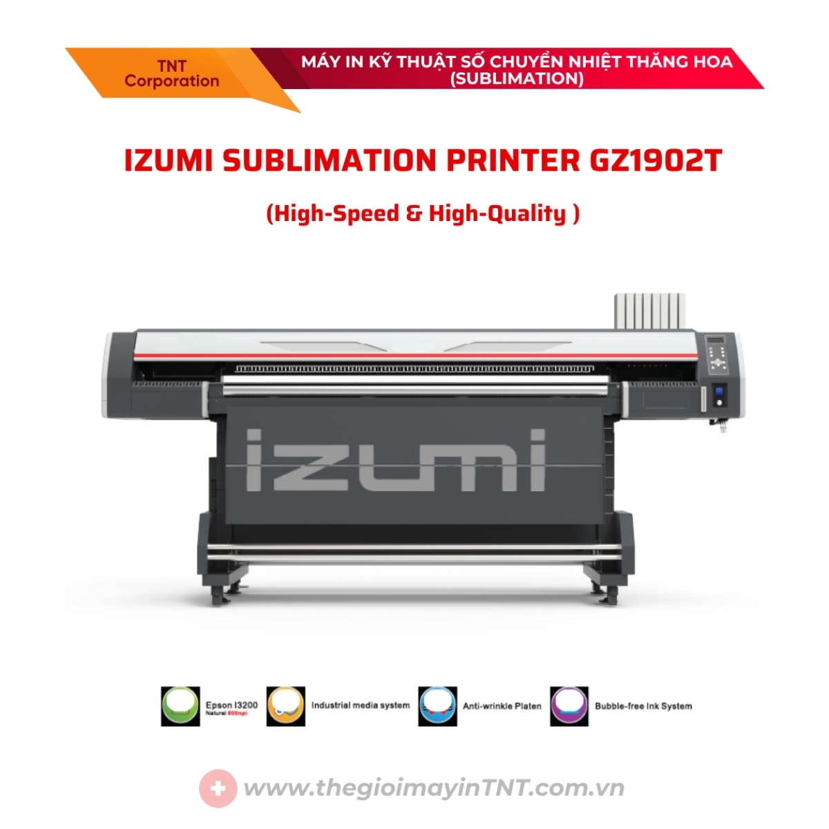 Máy in chuyển nhiệt IZUMI Sublimation Printer GZ1902T