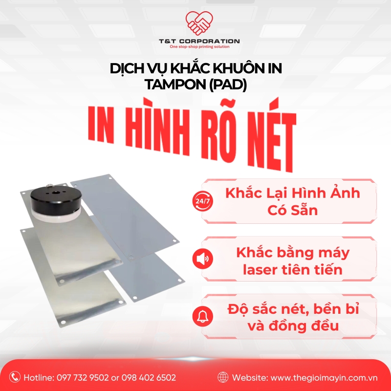 DỊCH VỤ KHẮC KHUÔN IN TAMPON (IN PAD)