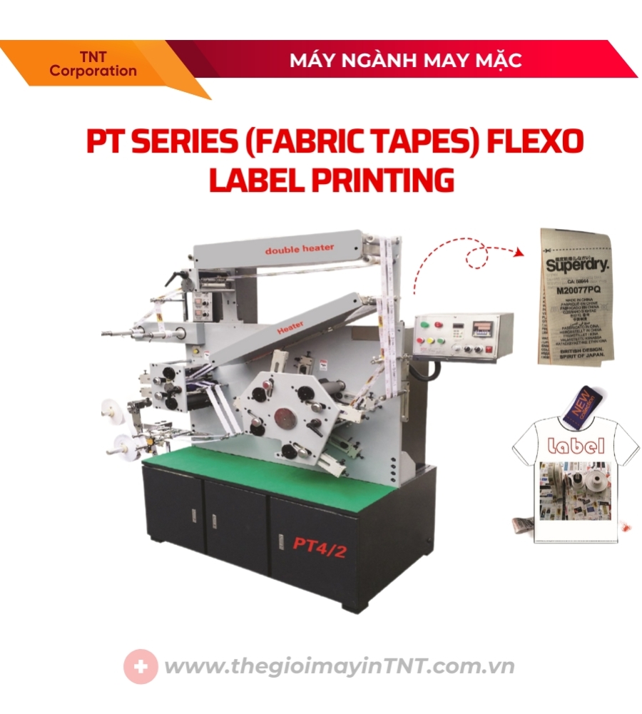 Máy in nhãn Flexo PT Series (Băng vải)