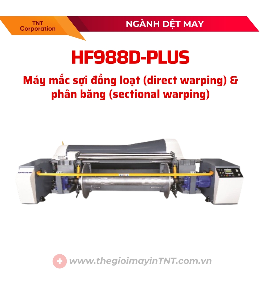 HF988D-PLUS - MÁY MẮC SỢI ĐỒNG LOẠT (DIRECT WARPING) & PHÂN BĂNG (SECTIONAL WARPING)