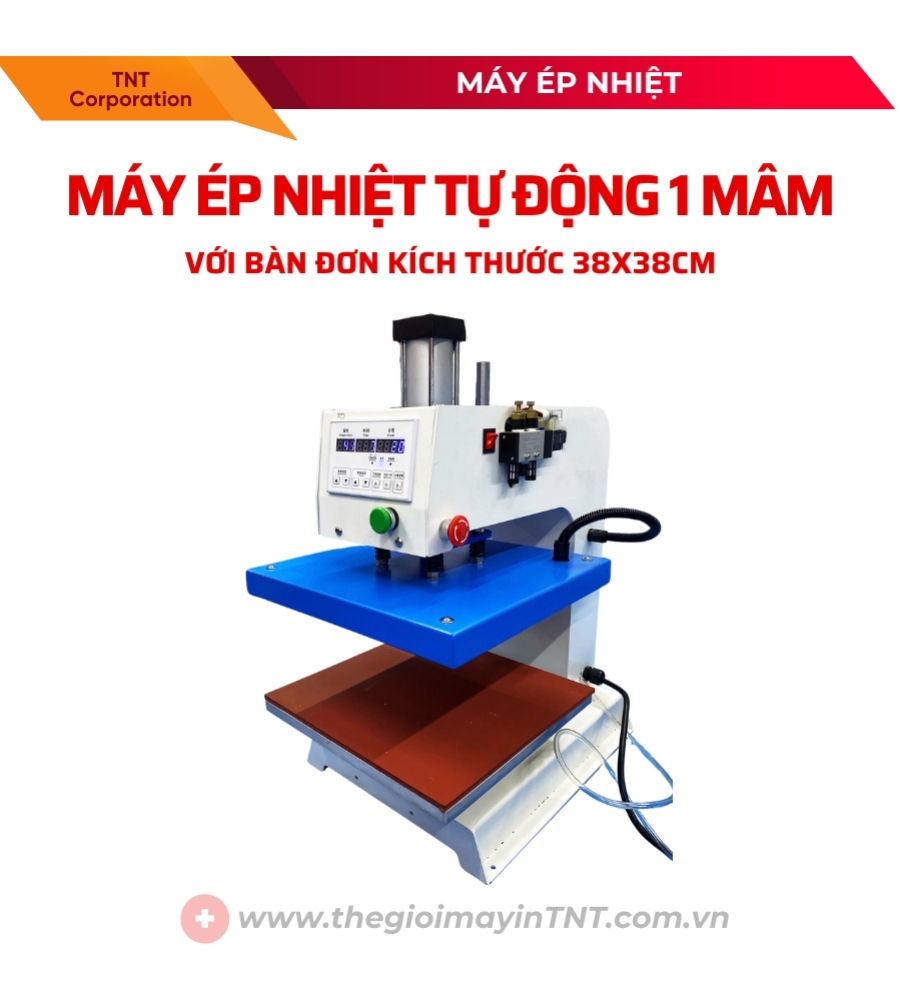 MÁY ÉP NHIỆT 1 MÂM (Đi kèm bàn đơn kích thước 38x38cm)