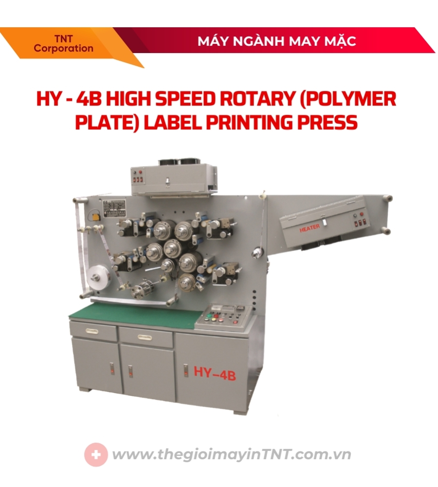 Máy in nhãn quay tốc độ cao Plexo HY-4B