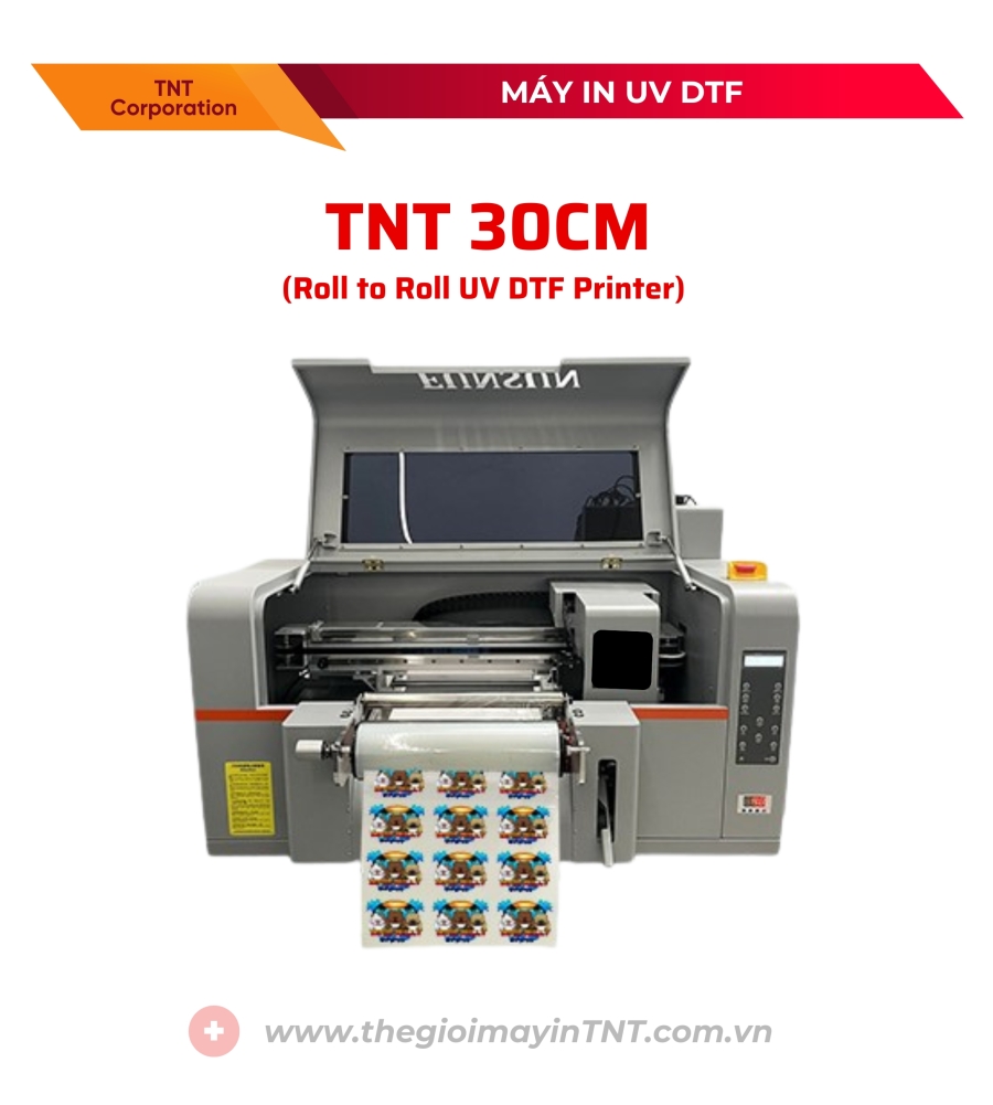Máy in TNT 30cm Roll to Roll UV DTF Printer