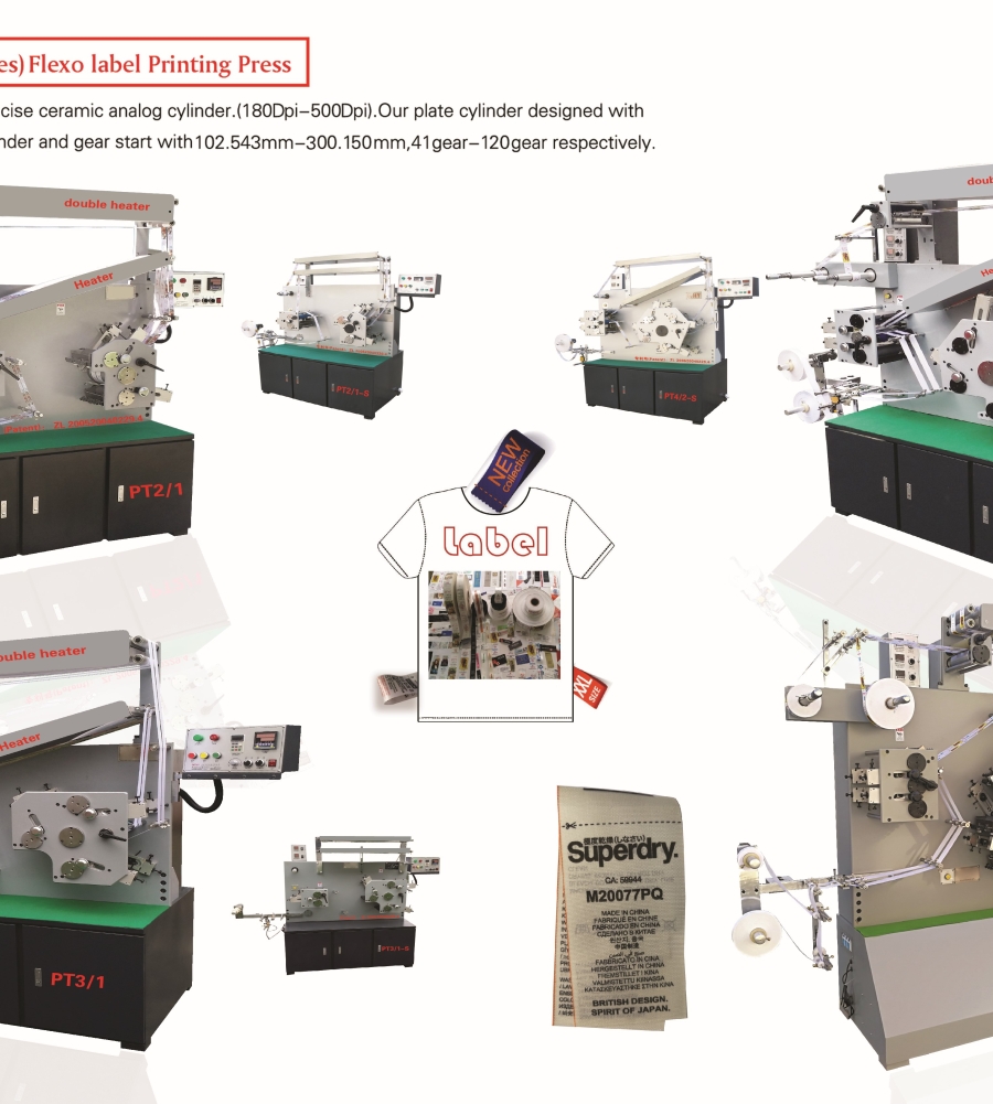 Máy in nhãn Flexo PT Series (Băng vải)