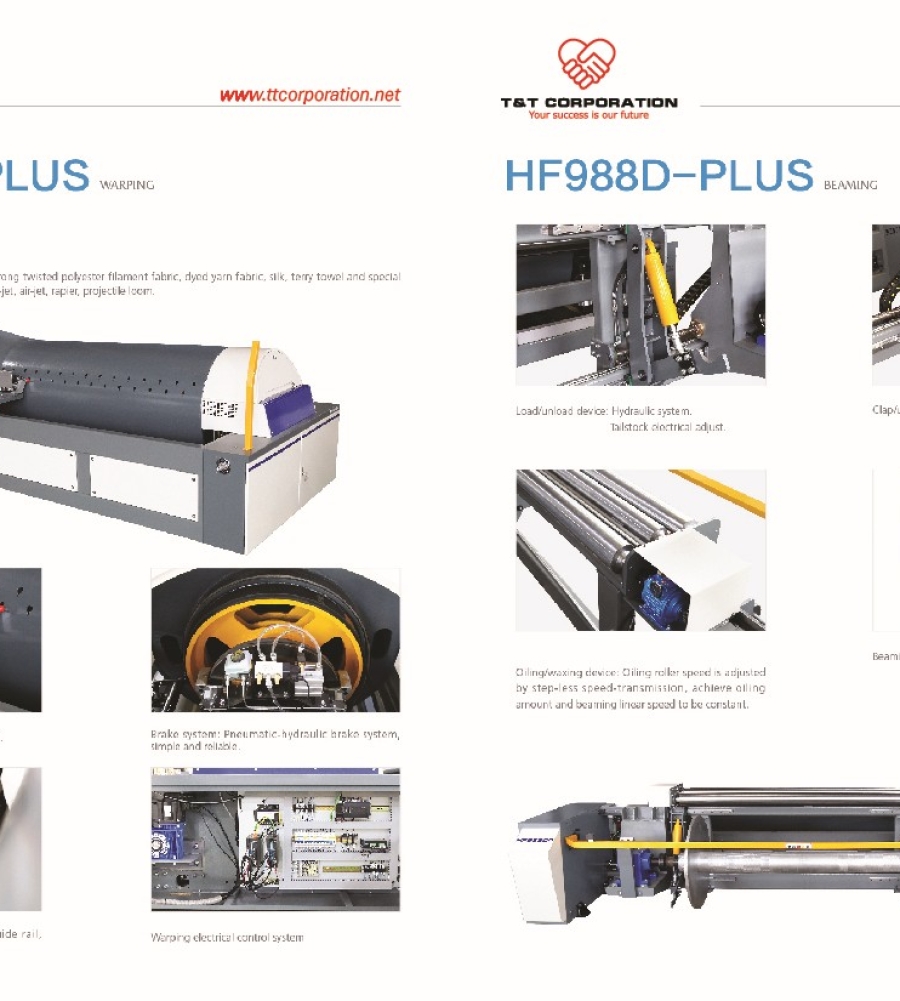 HF988D-PLUS - MÁY MẮC SỢI ĐỒNG LOẠT (DIRECT WARPING) & PHÂN BĂNG (SECTIONAL WARPING)