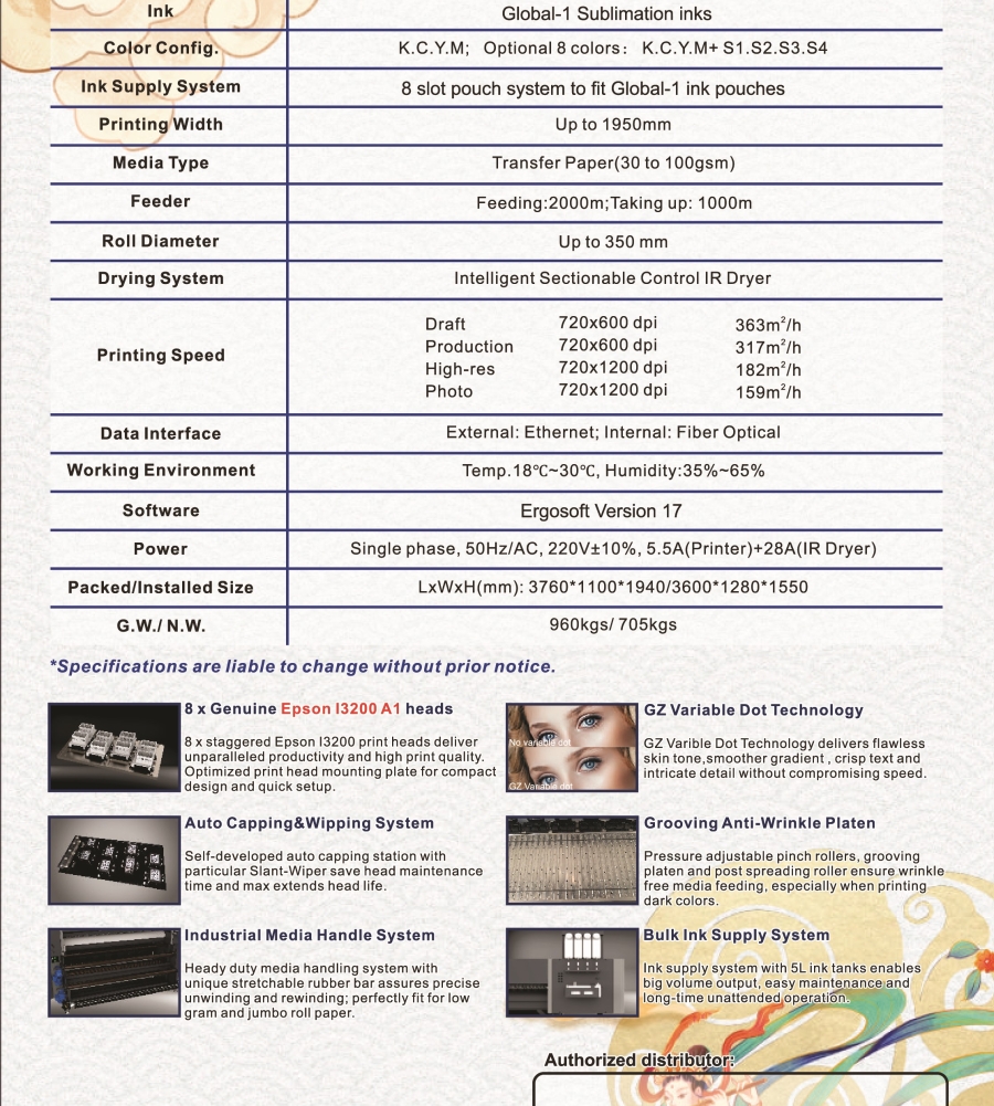 Máy in chuyển nhiệt IZUMI Sublimation Printer ST8i