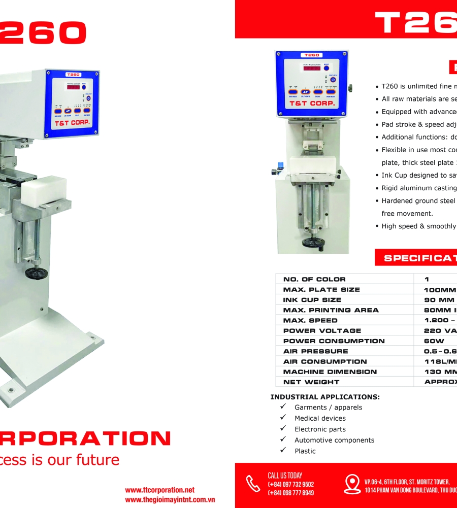 Máy in Tampon T260 - Pad Printing