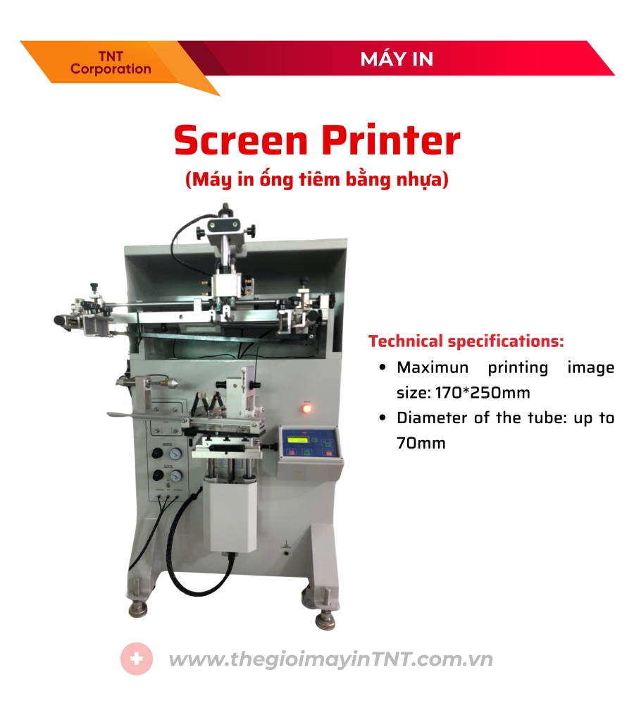 MÁY IN SCREEN - CHO ỐNG TIÊM BẰNG NHỰA